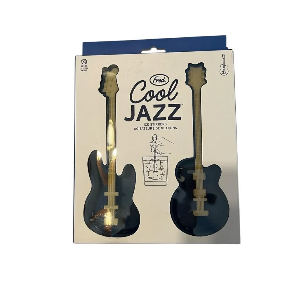 Fred Cool Jazz NIB Guitar Shaped Ice Cube Tray